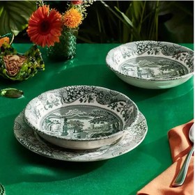 Resim Spode Heritage Green Italian Salata / Komposto Kasesi 15 cm 