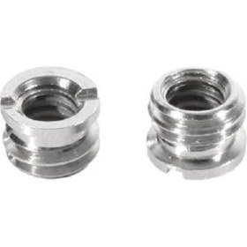 Resim Ayex Tripod Vidasını 1/4 İnçi 3/8 İnçe Dönüştürücü Vida Adaptörü (2 Adet) 