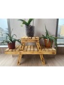 Resim Aksöz Tasarım Ahşap Dekoratif Saksılık 