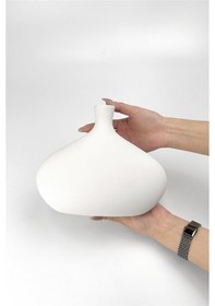 Resim Livya Vazo Seramik Bisküvi Ham Bisküvi Boyanabilir Obje 