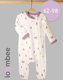 Resim Loombee Yenidoğanlar İçin Ayakları Açık Tulum 1 Adet 430237863 Beyaz 