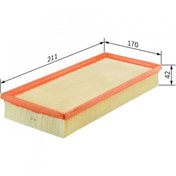 Resim Hava Filtresi P206 1.1-1.1i-1.4-1.4i-1.6-1.6 1.6 16V 98-Xsara 1.4i-1.6 16V 1457433526 