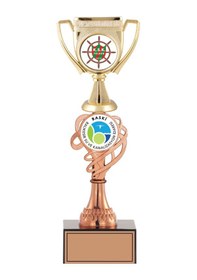 Resim Odak Kupa - Figürlü Kupalar - Kupa Figürlü Kupalar Fg-034 C - 35 Cm Altın - Beyaz 