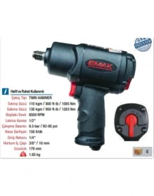 Resim Emax ET-1542 Havalı Darbeli Somun Sıkma Sökme 