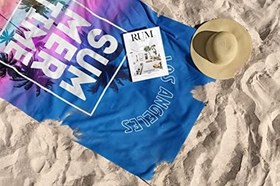 Resim Mikrofiber Plaj Havlusu - Hafif ve Hızlı Kuruyan 90x150 cm Ve 75X130 cm 