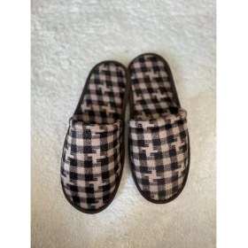 Resim Erkek Ev Terliği Kışlık Terlik Kahve Siyah 