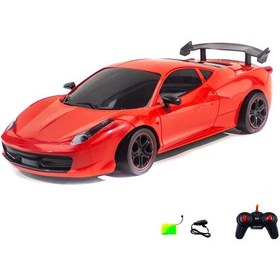 Resim 1:12 Ölçek Uzaktan Kumandalı Araba Ferrari 458 Şarjlı 