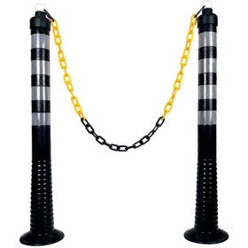 Resim İleri Trafik 100 x 8 cm Siyah Delinatör Seti 