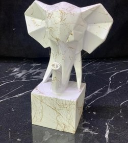 Resim Elephant Bookends Set, Unique Geometric Bookends, Cubic Bookends, Elephant Bookends, Polyester Bookends, Modern Elephant Bookends - Object-8 
