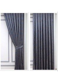 Resim Elite Lacivert Pano Fon Perde 1/3 Pileli Tek Kanat - Kırışmaz, Şık Ve Modern Lacivert 