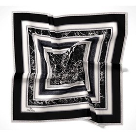Resim Silk Home Twill Eşarp Cümbüş Desen - Siyah 