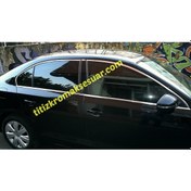 Resim Volkswagen Jetta 2011-2016 Krom Cam Çerçevesi Aksesuarı 12 Parça 