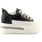 Resim Guja Kadın Hakiki Deri Kalın Taban Taşlı Sneaker 