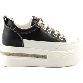 Resim Guja Kadın Hakiki Deri Kalın Taban Taşlı Sneaker 