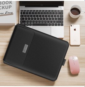 Resim Leezsing Ultra İnce Su Geçirmez Macbook 13" Taşınabilir Dizüstü Çantası, Katlanabilir Ve Hafif Tasarım 13-14" Uyumlu 