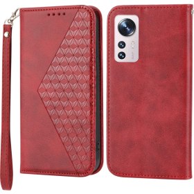 Resim Lr Joyful Xiaomi Mi 12 Pro Için Telefon Kılıfı - Kırmızı (Yurt Dışından) 