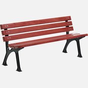 Resim Döküm Ayaklı Ahşap Bahçe Bankı 