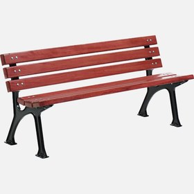 Resim Döküm Ayaklı Ahşap Bahçe Bankı 