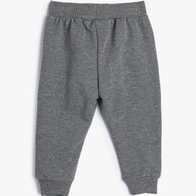 Resim Erkek Bebek Basic Jogger Eşofman Altı Şardonlu Cepli Beli Bağlamalı Pamuklu 