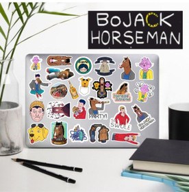 Resim Bojack Horseman Seri 2 Sticker Paketi Bullet Journal Defter Çıkartma Ajanda Laptop Etiket Diğer 