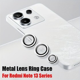 Resim Alaşım Lens Halka Cam Kılıfı için Redmi Not 13 pro artı not 13 4G Küresel Kamera Lens Ekran Koruyucu Kılıf Redmi Not 13pro Lens Cam 
