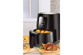 Resim KORKMAZ 4l Yağsız Fritöz -dokunmatik Ekran- / -8 Programlı- 