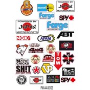 Resim PROMOT Motorsiklet Aksesuar Ekipman Sticker Kask Grenaj Laptop Sticker Seti 0103 