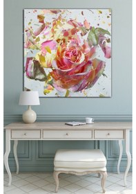 Resim Gül Çiçek Dekoratif Kanvas Tablo (9 Farklı Ölçü) 30 x 30 