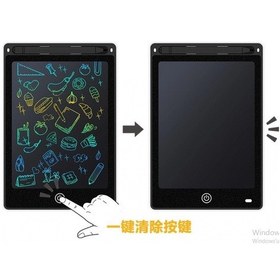 Resim 20 Inc Renkli Lcd Grafik Dijital Kalemli Çizim Tableti Yazı Tahta Not Yazma Eğitim Tableti Siyah Çok Renkli 