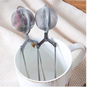 Resim 2 Adet Paslanmaz Çelik Bitki Çayı Demleme Süzgeçi 