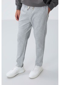 Resim Tommy Life Gri Yüzeyi Dokulu Standart Fit Erkek Eşofman Alt - 82155 