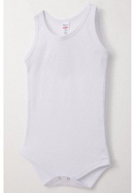 Resim Breeze Erkek Bebek Çıtçıtlı Atlet Zıbın Body Jakarlı Kalp Desenli 9 Ay-3 Yaş, Beyaz Beyaz 