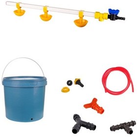 Resim TavPet Nipel Civciv Suluğu 20 Lt Depolu Küçük Yaylı Çanaklı (Set/27) 