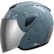 Resim Sway SW 700 Ayna Camlı Yarım Kask Gri 
