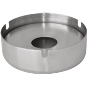 Resim Paslanmaz Çelik Bahçe Tipi Kapaklı Küllük 9.5 CM 10'lu Paket 