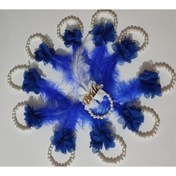 Resim Hobigram Kına Eğlence Aksesuarı 1 Bride Bileklik 10 Nedime Bilekliği Seti Gold 10 1 Saks Mavisi – Kına Eğl – 