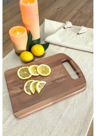 Resim Doğal Ahşap Kesme Tahtası Ve Sunumluk 30x20 Cm Kayın Ağacı - Kl-kes763 Ahşap 