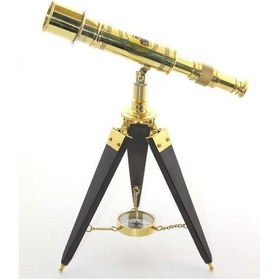 Resim Pirinç Teleskop Pusulalı 