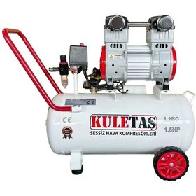 Resim Kuletaş Hava Kompresörü Yağsız Sessiz 50 Litre 1.5 Hp 