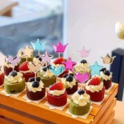 Resim 50 adet, Doğum Günü Pastası Süsleme İçleri Düğün Cupcake Tatlı Masası İçleri Parlak Boyut Yıldızlar Doğum Günü Partisi Tatlı Masası Giydirme Malzemeleri Yaratıcı Pasta Süsleme İçleri, Ev Dekorasyonu, Oda Dekorasyonu 