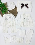 Resim Florida İlkbahar Organik Müslin 10 Parça Yenidoğan Set - Kahve Kahve Rengi Kahverengi 