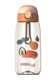 Resim Gıpta Cool-J Medium Turuncu Pipetli Tritan Su Matarası 600 Ml K7552 