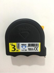 Resim Dekor Şerit Metre Siyah 3m 16 MM 304 