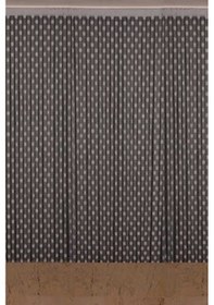 Resim Puanlı Model Gri Renk İp Perde Hazır Düğmeleri Dikilmiş İp Perde 300 270 Cm Gri 