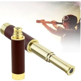 Resim Skygo 30x40 Panda Büyük Mercekli Pirinç Gövdeli Deri Çantalı Denizcilik Korsan Dürbün Açık Mavi 