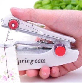 Resim Universal Spring Come Mini Kolay Seyehat Ve Ev Tipi El Dikiş Dikme Makinası 