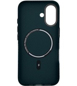 Resim Nettech İphone Uyumlu 16 Uyumlu Nt-n069 Kevlar Arka Koruma Kılıf - Yeşil Yeşil 