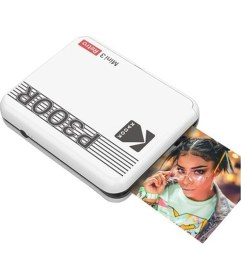 Resim Kodak Mini 3/P300 Retro Akıllı Telefon Fotoğraf Yazıcısı - Beyaz 