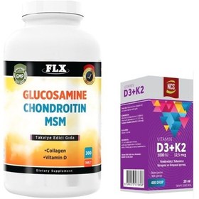 Resim Glucosamine Chondroitin Msm 300 Tablet Ve Vitamin D3 Vitamin K2 20 Ml 