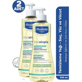 Resim Mustela Stelatopia Huile Lavante Cleansing Oil 500 Ml 2 Adet 